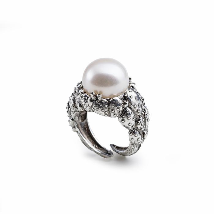 Anello Perla Pala Di Fico Nude
