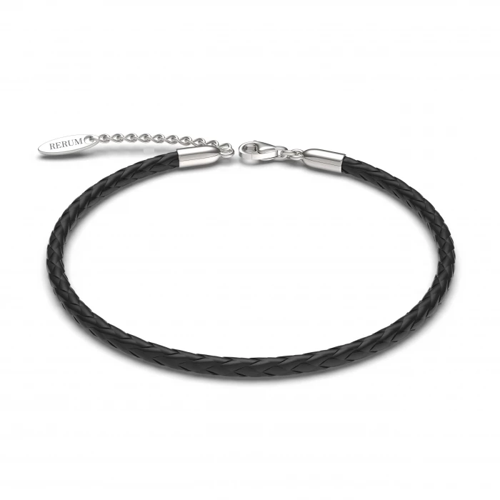 Bracciale in Cuoio Intrecciato