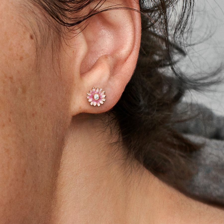 Orecchini Margherite Rosa