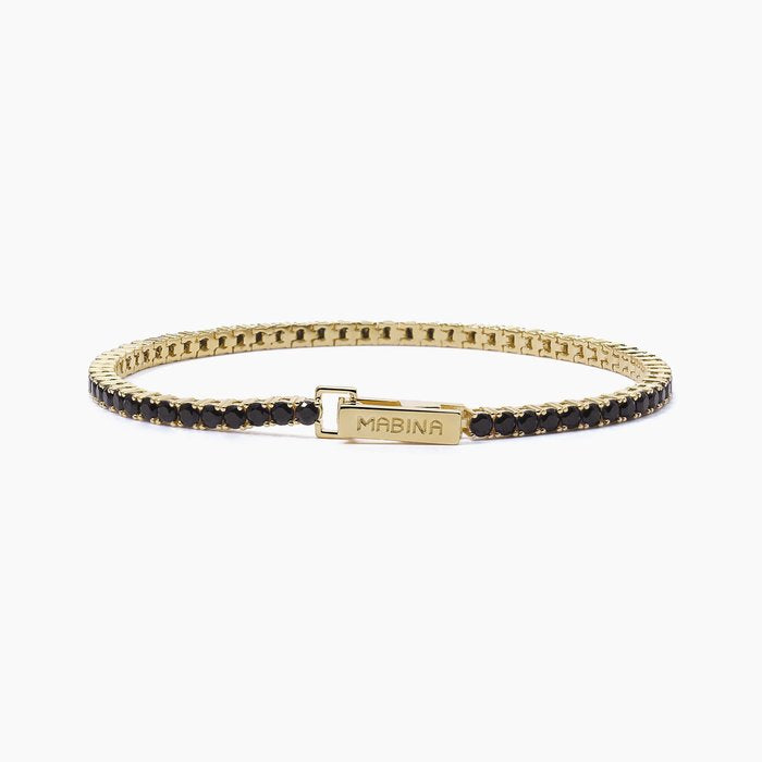Bracciale tennis nero TENNIS CLUB