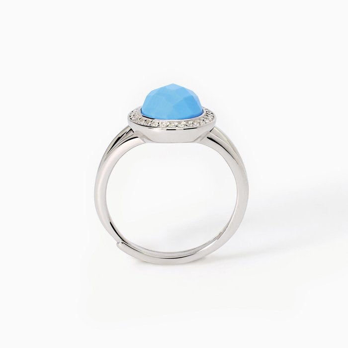 Anello in argento con pietra turchese DIVA