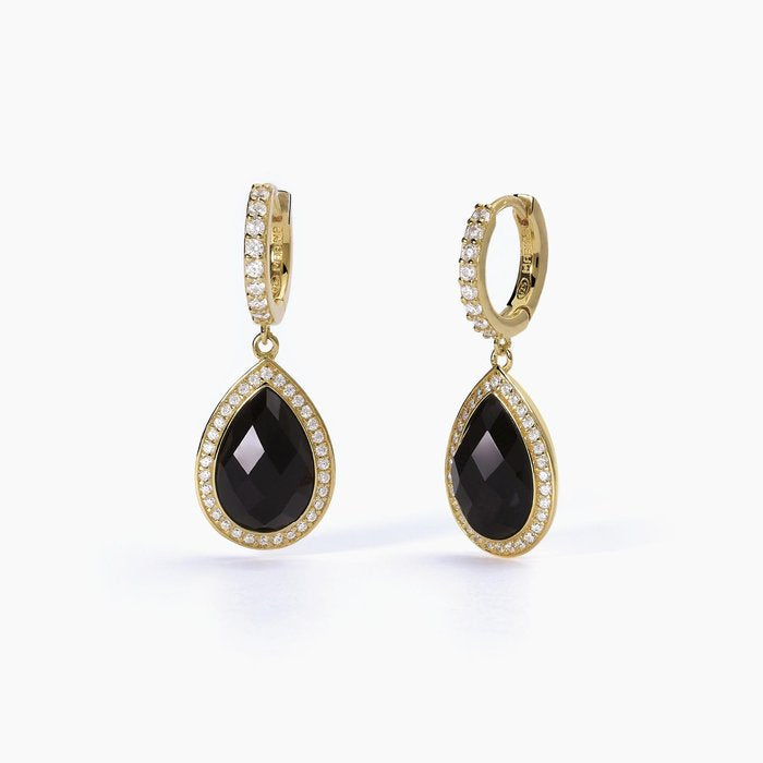 Orecchini in argento con pendente in agata DIVA