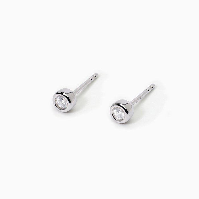 Orecchini punto luce in argento SHINY