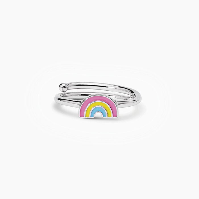 Anello in argento con arcolbaleno smaltato RAINBOW
