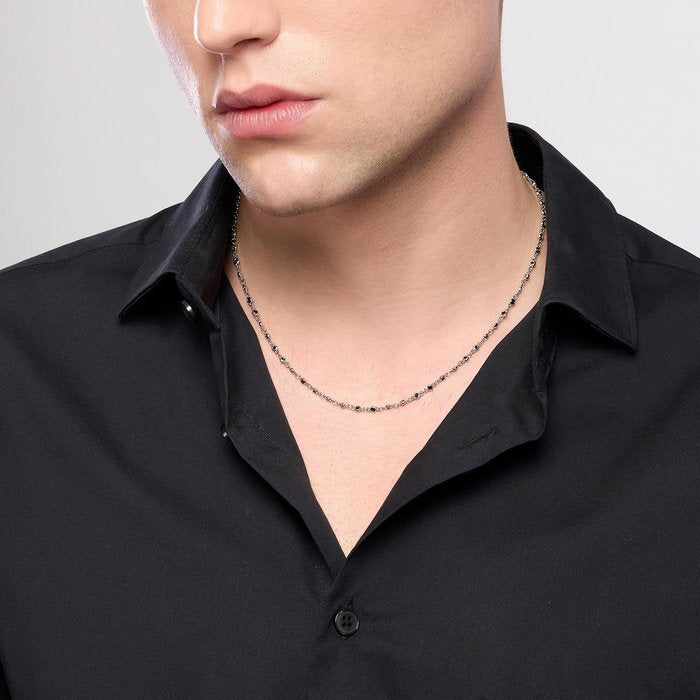 Collana in argento con zirconi neri SKYLINE