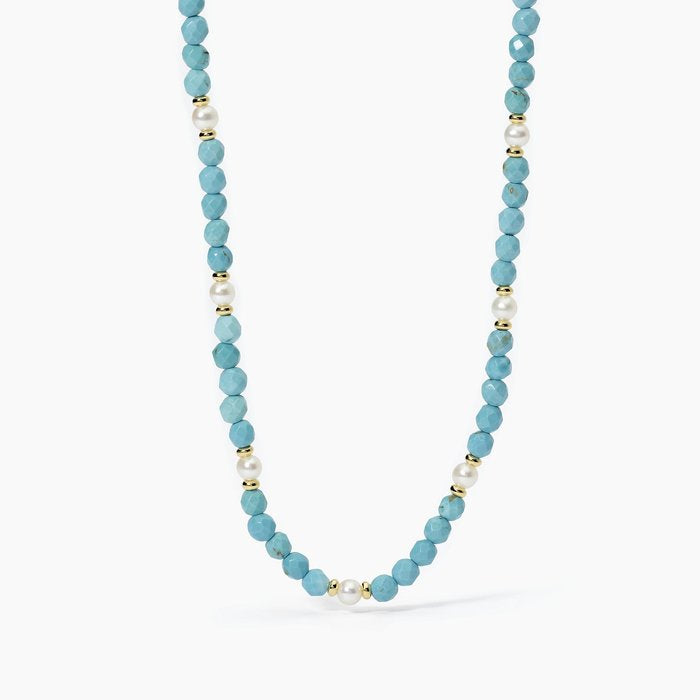 Girocollo con turchese e perle BEACH CODE