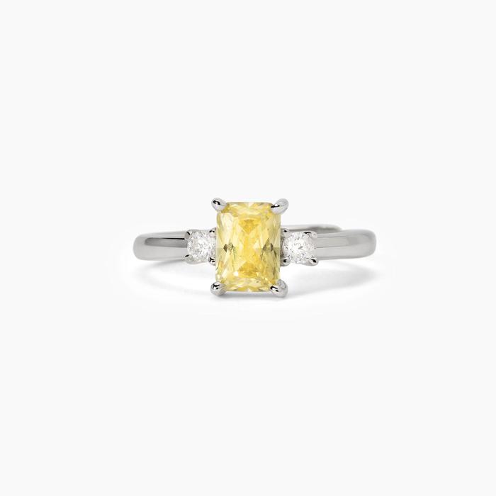 Anello in argento con zircone Lemon BATTITO
