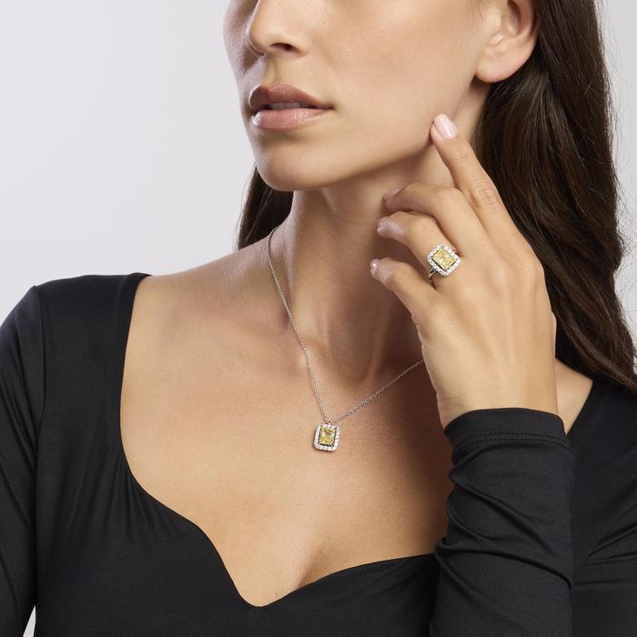 Anello in argento con zircone Lemon DESIDERIO INFINITO