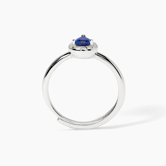 Anello in argento con zaffiro sintetico COOL OR RÉTRO?