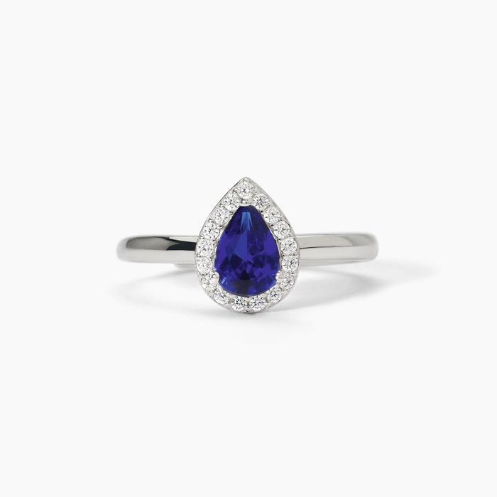 Anello in argento con zaffiro sintetico COOL OR RÉTRO?