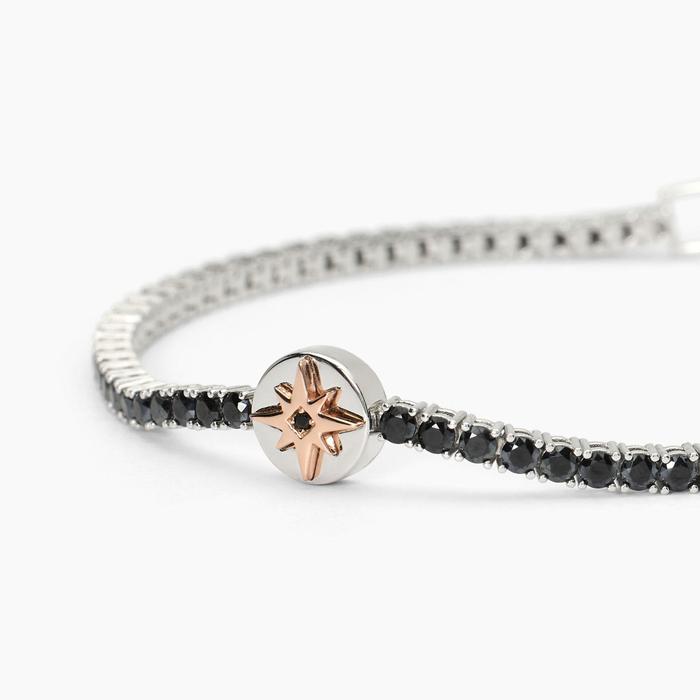 Bracciale in argento con rosa dei venti CRUISE