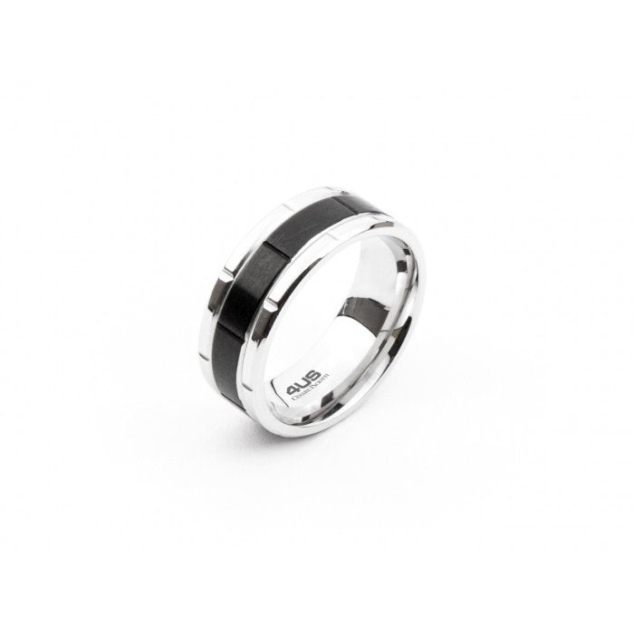 Anello con riga nera