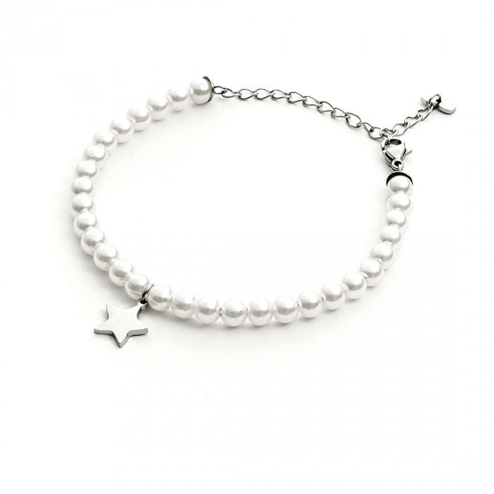 Bracciale pearl & star