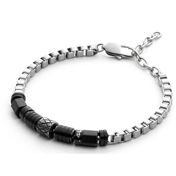 Bracciale black grid