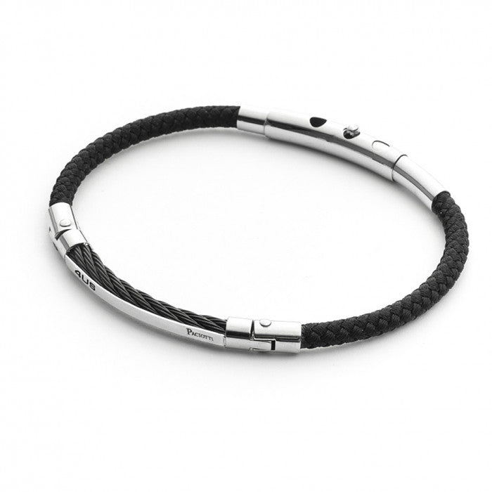 Bracciale cordino bicolor torcion