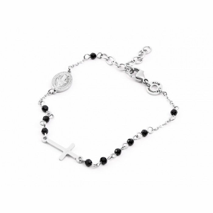Bracciale rosario con placchetta