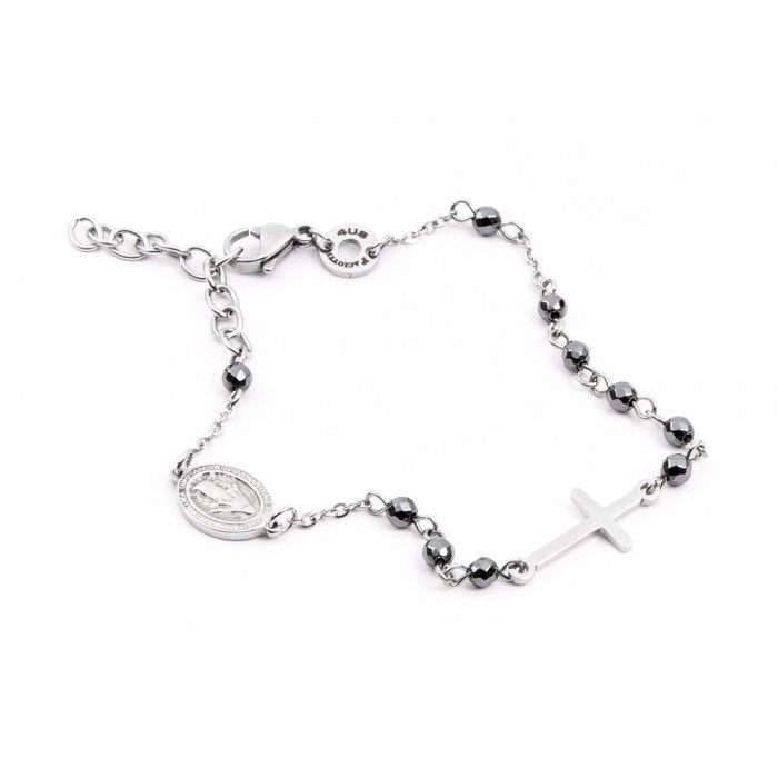 Bracciale Rosario con placchetta