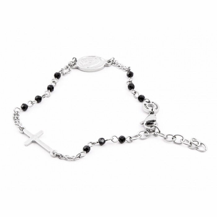 Bracciale rosario con placchetta
