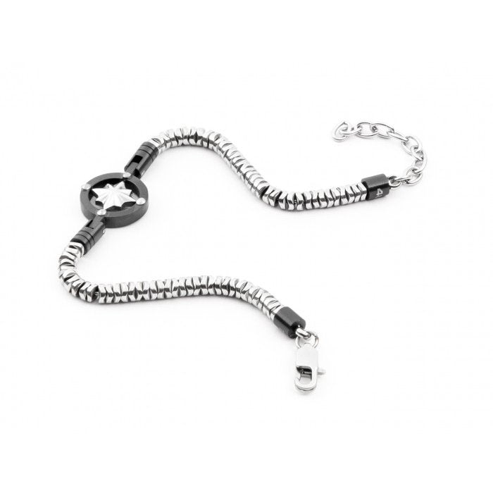 Bracciale maglia serpente con bussola