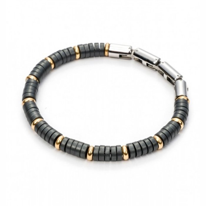 Bracciale rondelle in ematite