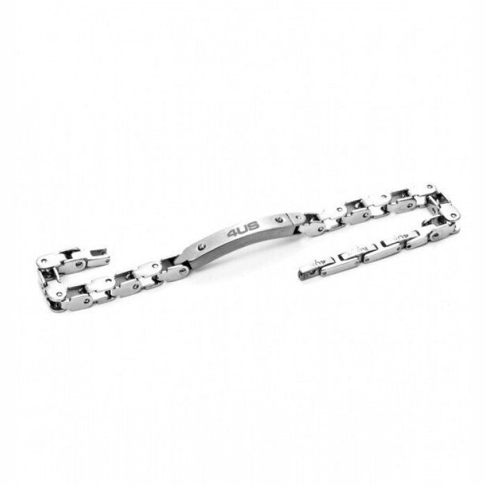 Bracciale maglia incatenata e piastra