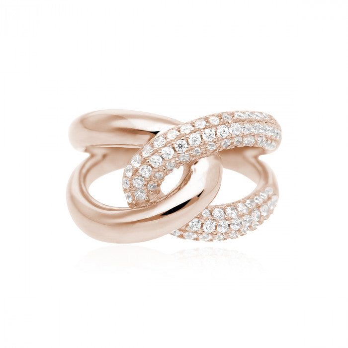 ANELLO ABBRACCIO PAVÉ