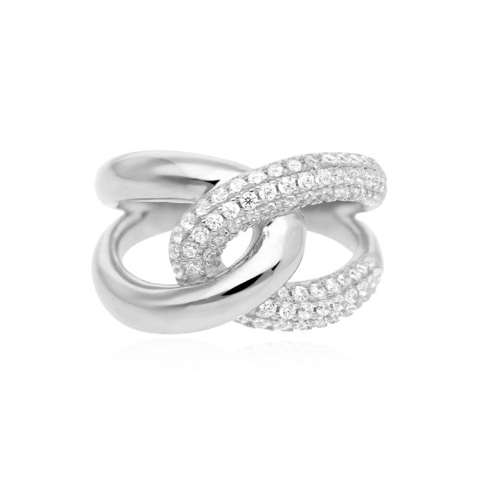 ANELLO ABBRACCIO PAVÉ