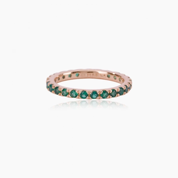 ANELLO VERETTA CON PIETRE COLORATE