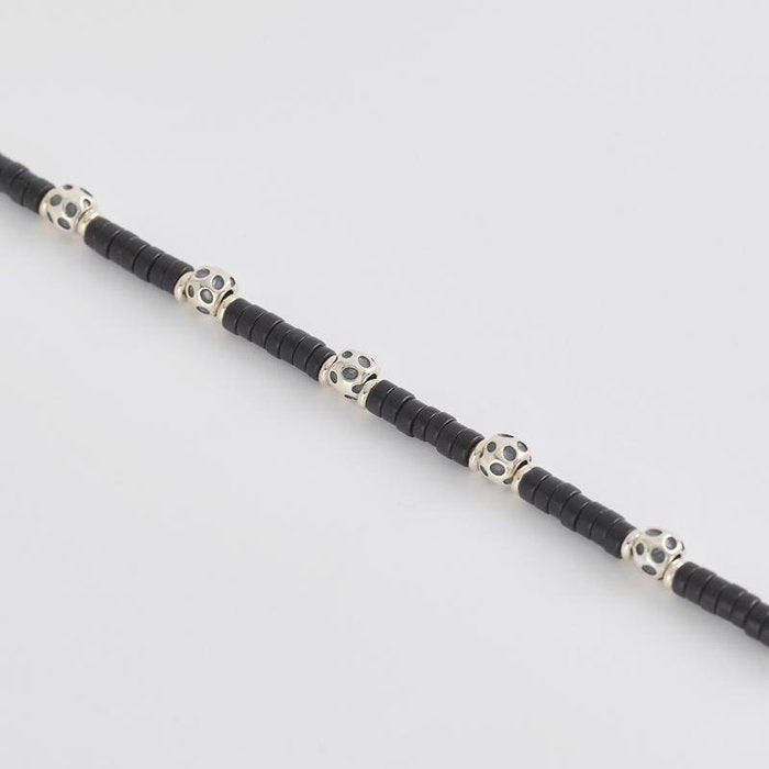 BRACCIALE DISCHI IN TURCHESE NERO