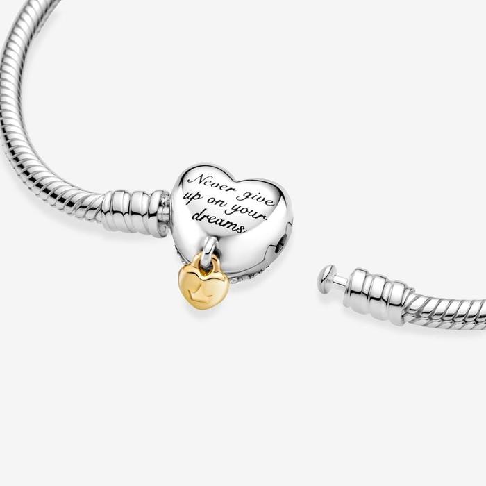 Disney, Bracciale Chiusura Cuore con Pendente