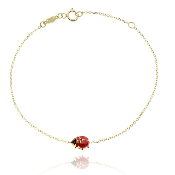 Bracciale Girl Coccinella d'Oro Vero
