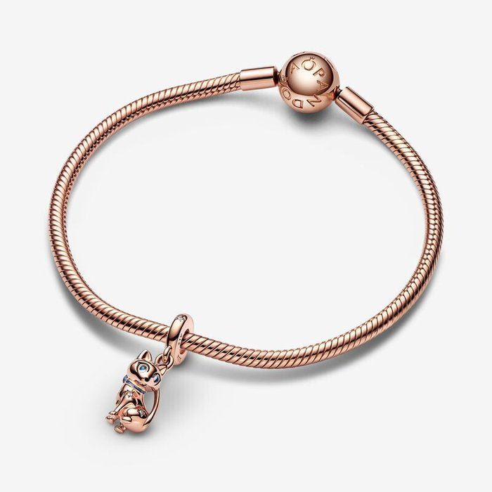 Charm Pendente Gattino con Occhi Scintillanti