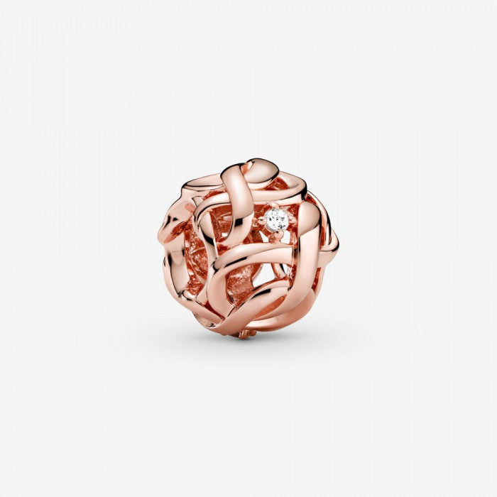 Charm openwork Infinito intrecciato