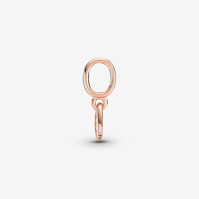 Charm pendente Cuore obliquo con pavé azzurro