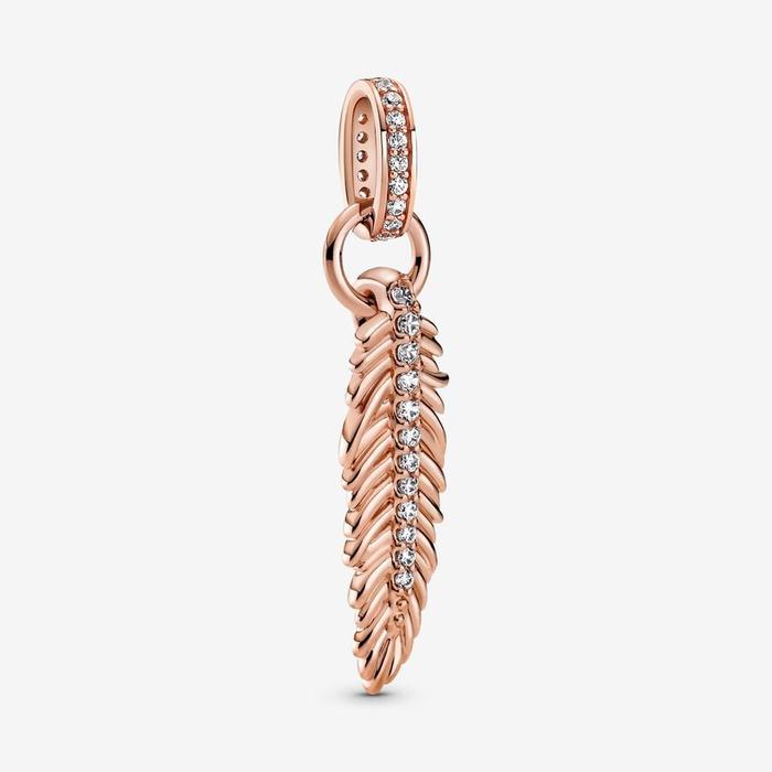 Charm Pendente Piuma Luminosa