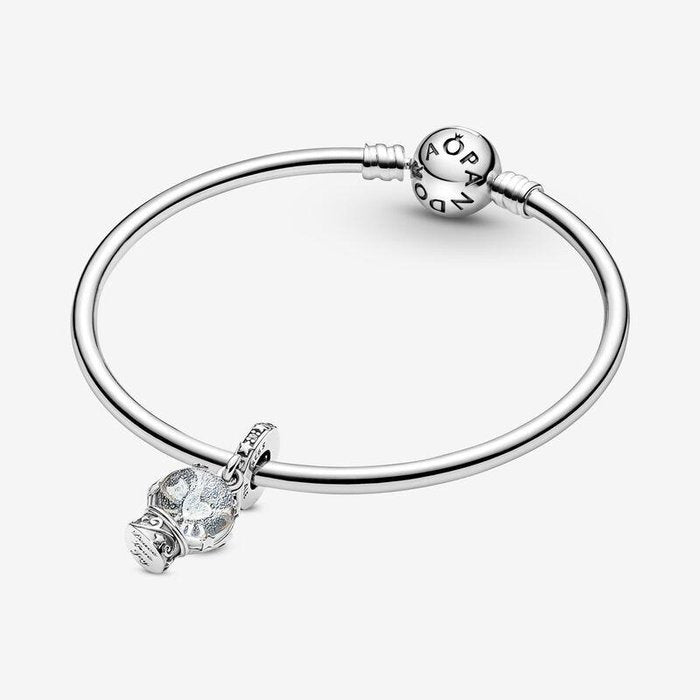 Charm Pendente Vetro di Murano Sfera Natalizia