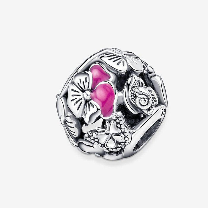 Charm Openwork Viole del Pensiero