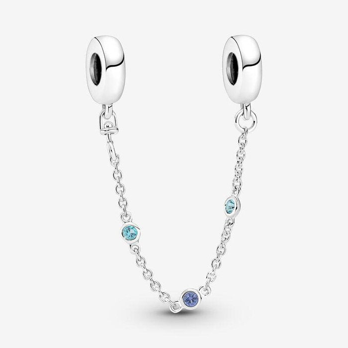 Charm Catena di Sicurezza Pietre Blu