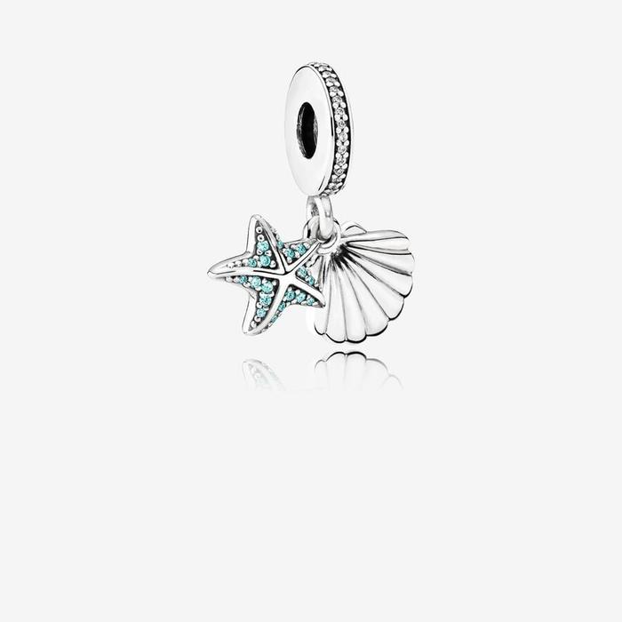 Charm Pendente Conchiglia e Stella marina