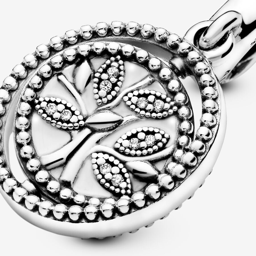 Charm Pendente Albero della Famiglia Girevole