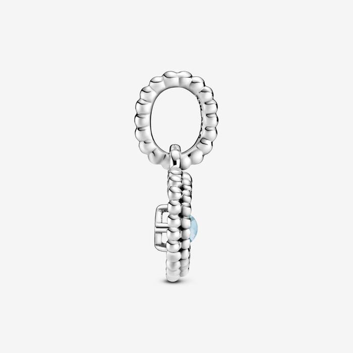 Charm Pendente Cuore Azzurro Dicembre