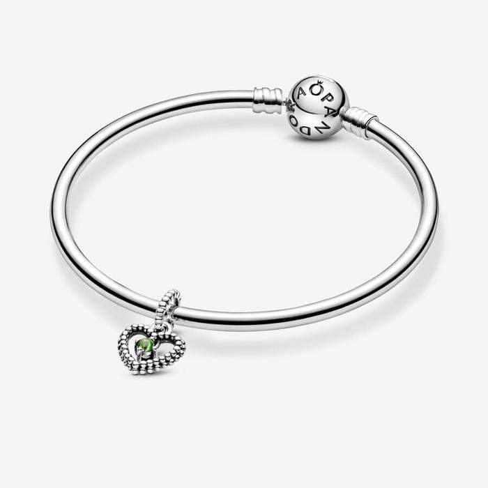 Charm Pendente Cuore Verde Agosto