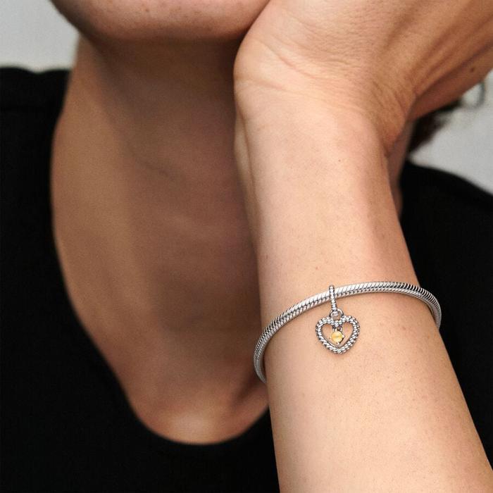 Charm Pendente Cuore Miele Novembre