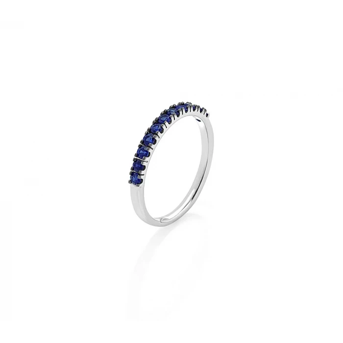 Anello half oro e zaffiri blu TuttiFrutti