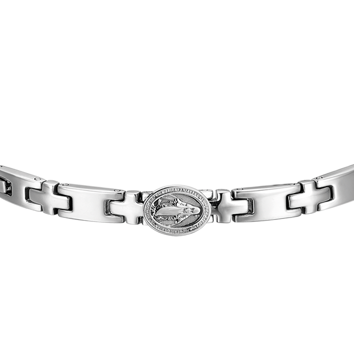 BRACCIALE UOMO IN ACCIAIO ROSARIO