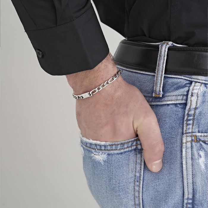 BRACCIALE UOMO IN ACCIAIO MAGLIA CATENA