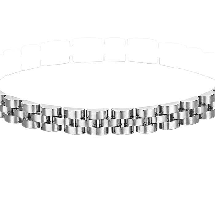 BRACCIALE UOMO IN ACCIAIO CON MOTIVO CENTRALE