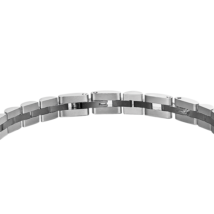 BRACCIALE UOMO IN ACCIAIO DETTAGLIO IP NERO