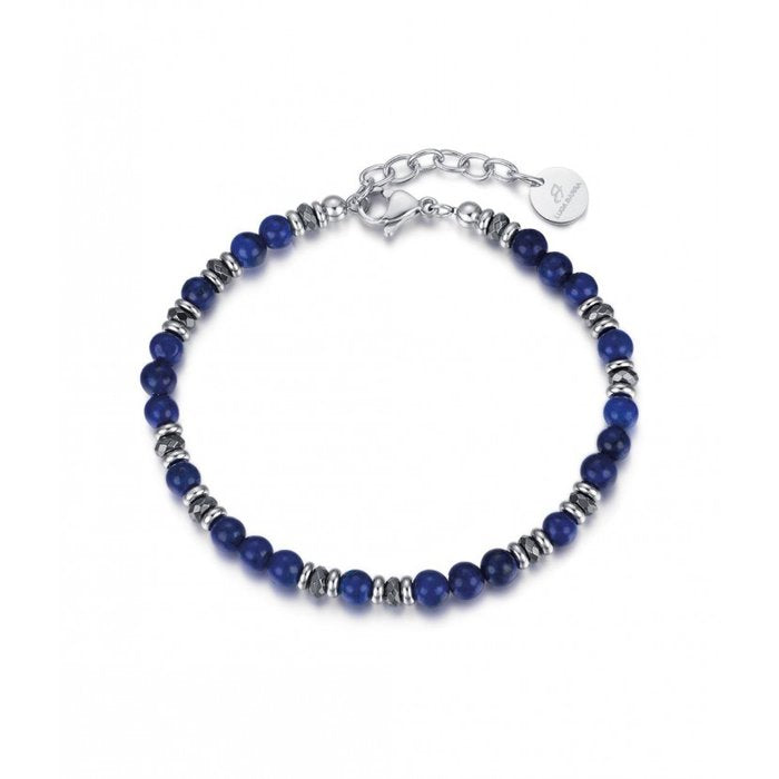 Bracciale Con Pietre Blu Ed Ematite