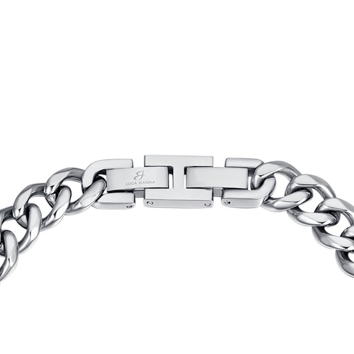 BRACCIALE UOMO IN ACCIAIO MAGLIA CATENA SILVER